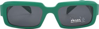 Prada Dark Grey Rectangular Mens Sunglasses PR 27ZS 11L08Z 54