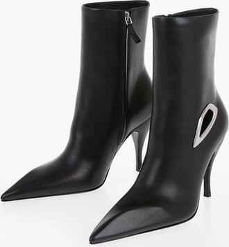 Off-white Stivaletti in Pelle CRESCENT con Cut-out 10cm Off-White