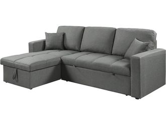 Habitat et Jardin Sof&aacute; Esquinero Convertible/reversible alain Estilo Burbuja - 3 Plazas - Negro