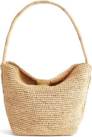 Madewell The Signature Woven Raffia Shoulder Bag in Natural at Nordstrom