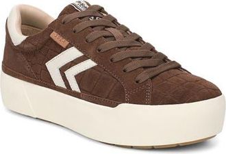 Dr. Scholls Young and Free Leather Sneaker in Walnut Brown at Nordstrom, Size 6.5