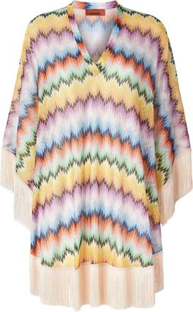 Missoni Abito midi con motivo a zigzag - Toni neutri