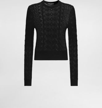Dolce & Gabbana Lace Pullover - Woman Sweaters And Cardigans Black 36