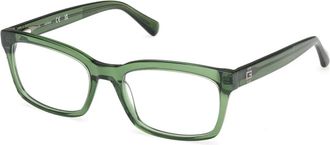 Guess Glasses, unisex, Green, Size: 55 MM Rectangle Sunglasses
