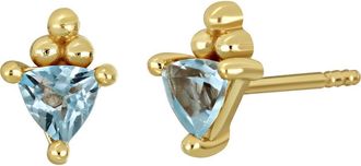 Bony Levy 14K Gold BLC Semiprecious Stone Stud Earrings in 14Ky at Nordstrom Rack