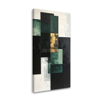 Feeby Impresi&oacute;n De Imagen, Abstracci&oacute;n Formas Verde Gris, 60x120