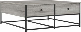 vidaXL Coffee Table Grey Sonoma 100x99x40 cm Engineered Wood Vidaxl