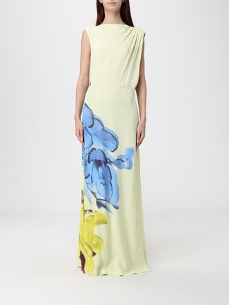 Paul Smith Floral-Print Viscose Jersey Long Ceremony Gown