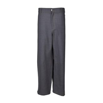 Brunello Cucinelli Medium Grey Wool Blend Trousers, Brand Size 36 (US Size 2)