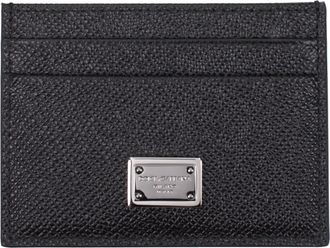 Dolce & Gabbana Donnas Portadocumenti In Pelle Nera