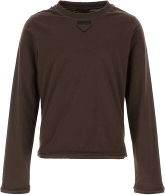 Prada Brown Cotton T Shirt