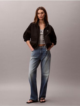 Calvin Klein Jeans Calvin Klein Womens Classic Windbreaker Jacket - Black - L