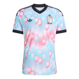 adidas Belgium 26 Away Authentic Jersey Asia Sizing Frozen Blue Black JM8382