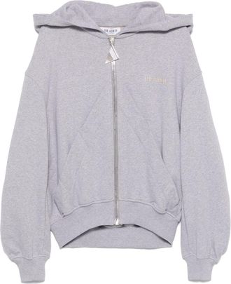 The Attico raised-logo hoodie - Grey