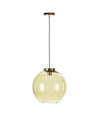 Els Banys L&aacute;mpara techo vidrio soplado amarillo