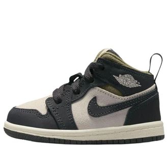 Nike Jordan (TD) Air Jordan 1 Mid SE Off Noir Medium Olive HV4729-102