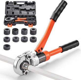 OEM Alicates De Prensa Hidr&aacute;ulica Para Tuber&iacute;as, Con 4 Mordazas Th16 Th20 Th26 Th32 Para Tubos De Pex Y Aluminio-pl&aacute;stico, 5 Mordazas V12 V15 V18 V22 V28 
