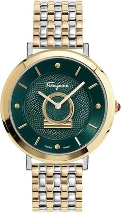 Ferragamo Minuetto Horloge - Dames - Accessoires - Groen - Maat: ONE Size