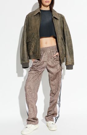 adidas Animal Print Sweatpants, Womens, Brown