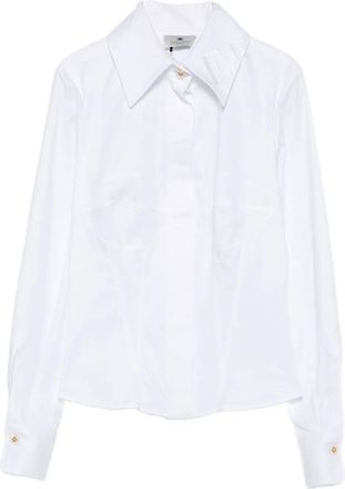 Elisabetta Franchi Polo con logo ricamato - Bianco