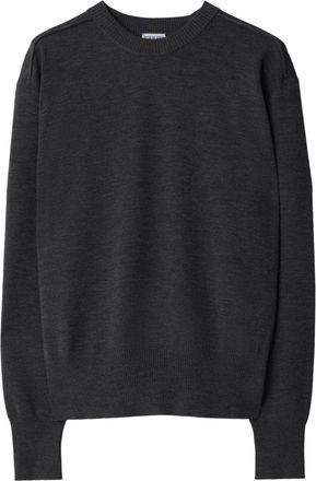 Burberry m&eacute;lange-effect wool jumper - men - Wool - L - Grey