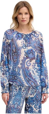 Oui Bloesem blouse - Dames - Blouses - Veelkleurig - XL - Polyester - Overhemden
