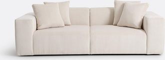 La Redoute Interieurs 3-zitsbank van fijn ribfluweel, LIORA