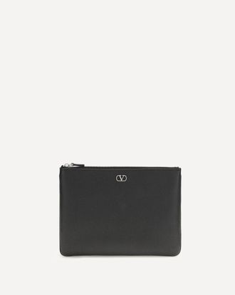 Valentino Garavani Leather Pouch Male UNI
