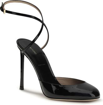 Tom Ford Womens Selen Pumps Black Calf Leather Bos Taurus High Heel Shoes