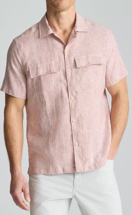 UNTUCKit Wrinkle Resistant Linen Camp Shirt at Nordstrom, Size X-Large