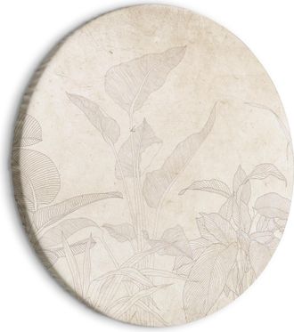 OEM Decoraci&oacute;n De Pared Artgeist Cuadro Redondo Beige 60 Cm