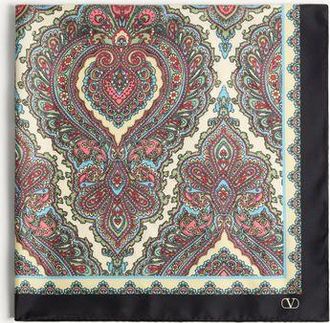 Valentino Garavani Foulard Cachemire In Seta Donna MULTICOLOR UNI