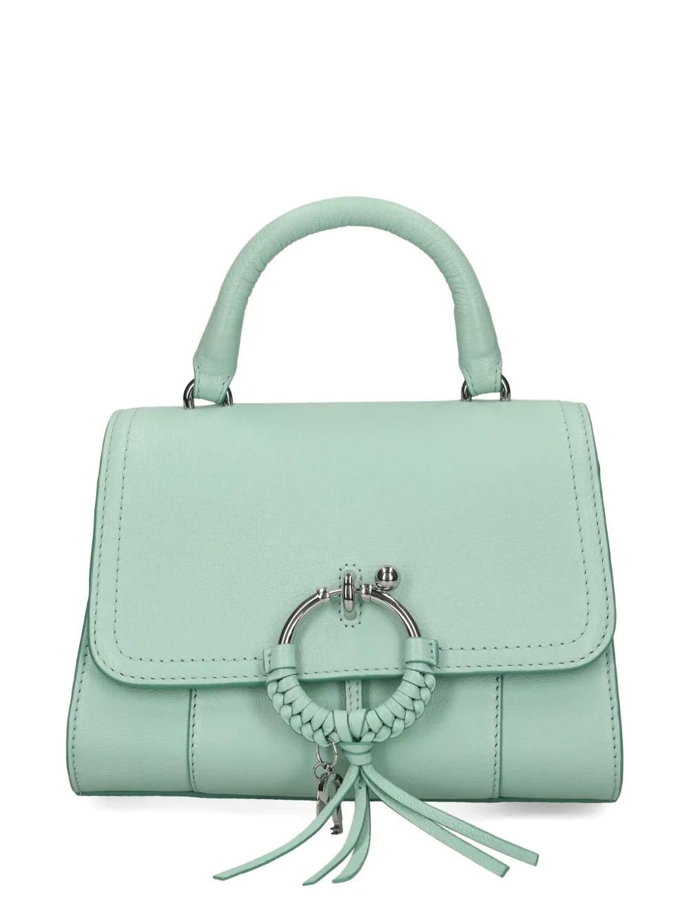 See By Chloé logo-print satchel bag - women - Leather/Fabric - One