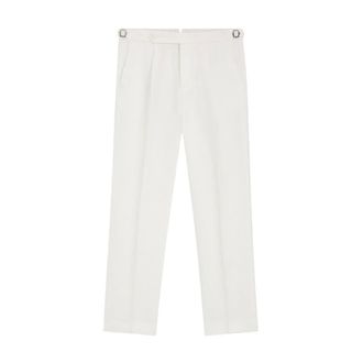 HUGO BOSS Hugo, Suit Trousers, male, White, Size: XS H-Perino Relaxed Fit Trousers