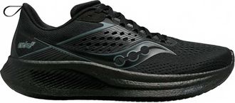 Saucony Womens Ride 17 Shoes In Triple Black