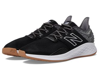 New Balance Mens Fresh Foam Roav Golf Shoe, Black/Gum, 9.5 X-Wide