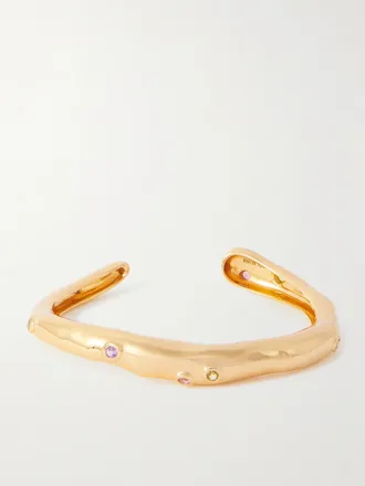 Pacharee + Phillip Lim Bracciale Rigido Con Finitura Oro E Pietre Jahn