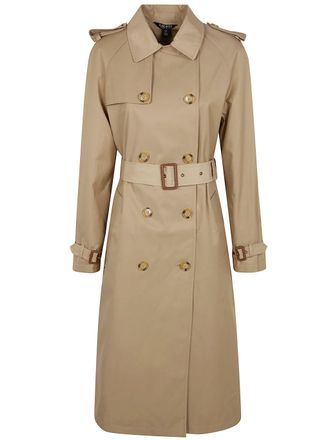 Ralph Lauren Belted Double Breasted W Ns44 Lined Coat