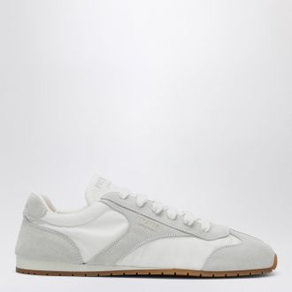 Prada Sneakers bianca con inserti in suede