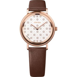 Jowissa Quartz Horloge - Dames - Horloges - Bruin - ONE Size - Leer - Accessoires