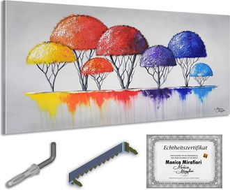 OEM Monica Mirafiori I 100% Handgemalt I Gem&auml;lde Transmisi&oacute;n 140x70cm Gem&auml;lde Handgemalt Acr&iacute;lico Gel Sehr Gro&szlig;es Acrylbild I Moderne Kunst I Kunstbilder