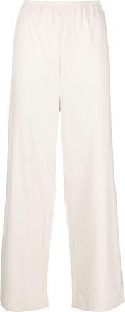 BASERANGE elasticated-waist silk palazzo pants - women - Silk - S - White