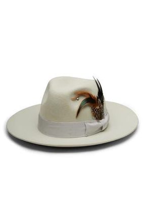 Wyeth Nyc Wool Fedora Hat in Smoke at Nordstrom Rack, Size Medium