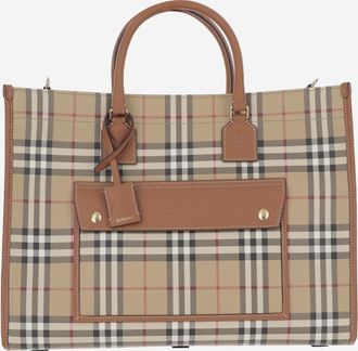 Burberry Beige Freya Medium Tote