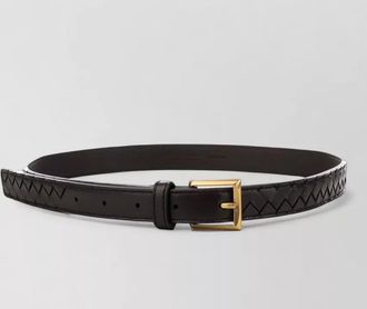 Bottega Veneta leather slim belt