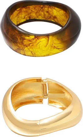 Adornia Adornia Chunky Bangle Bracelet Set