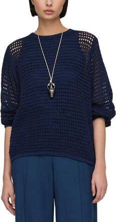 Lafayette 148 New York Open Stitch Voluminous Sleeve