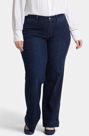 NYDJ Teresa Wide Leg Trouser Jeans in Burbank Wash at Nordstrom, Size 14W