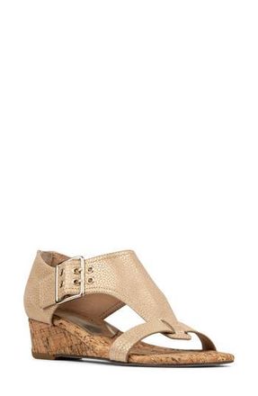 Donald J Pliner Mid Wedge Sandal in Platinum at Nordstrom Rack, Size 7