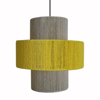 Tosel Suspensi&oacute;n metal Alt.90cm negro ;Pantalla: AMARILLO